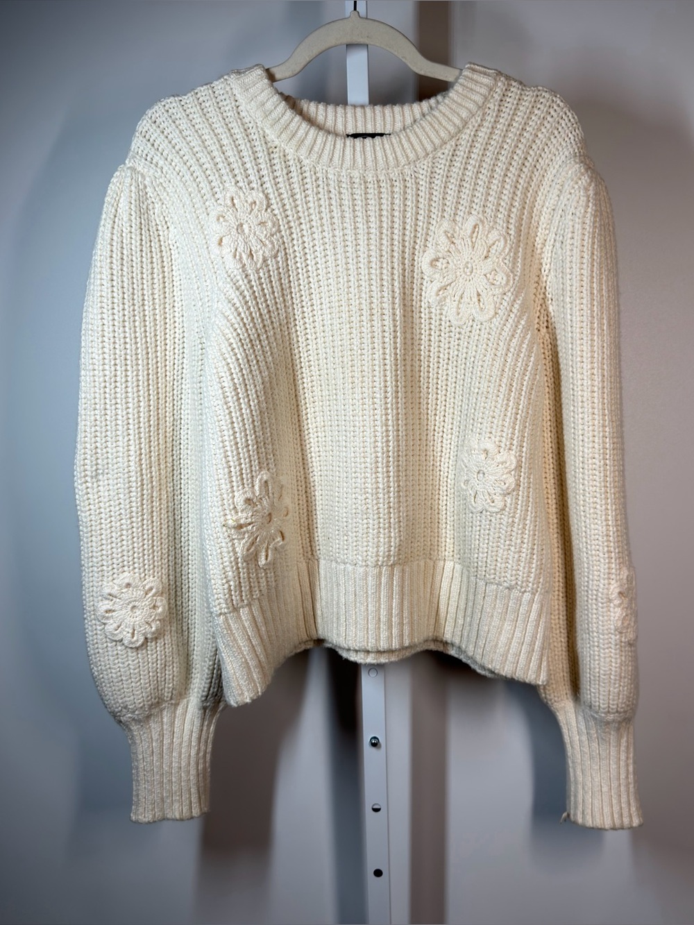 Rails Romy Crochet Sweater Size Large - Picture 3 of 5